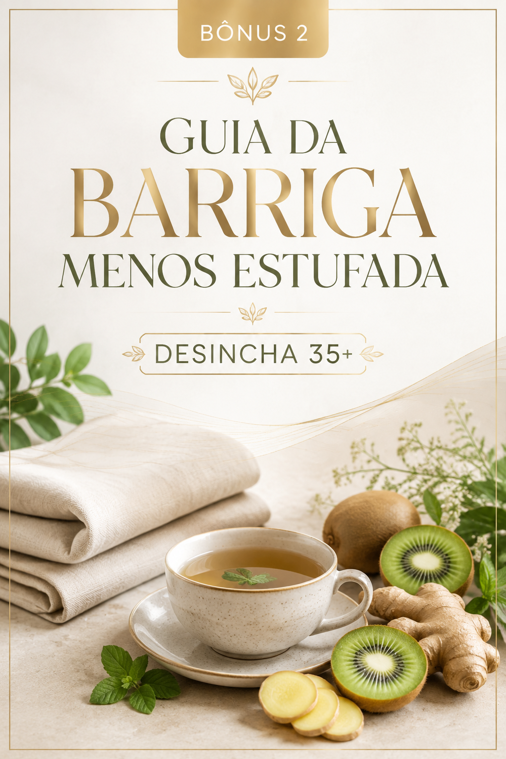 Capa do Guia da Barriga Menos Estufada